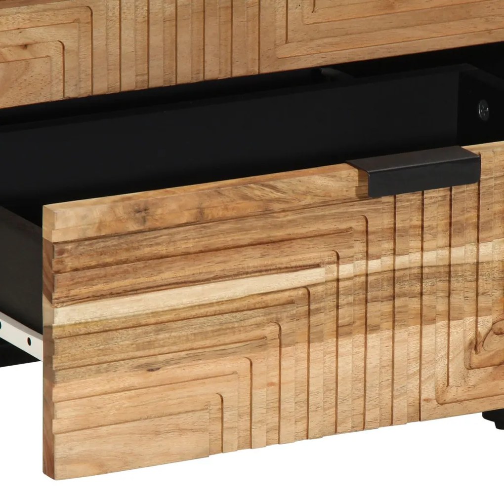 vidaXL Éjjeliszekrény fiókkal Barna 50 x 33 x 62 cm Tömör akácfa