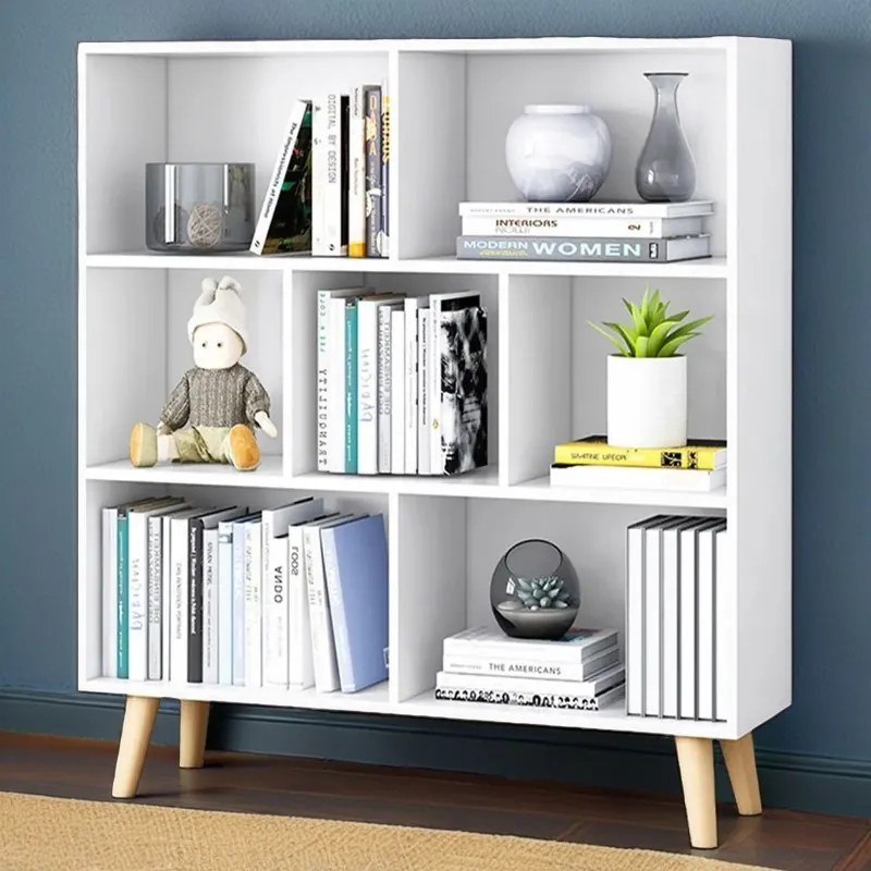 Könyvespolc polcos szekrény 50x24x92cm fehér FUR1835-1