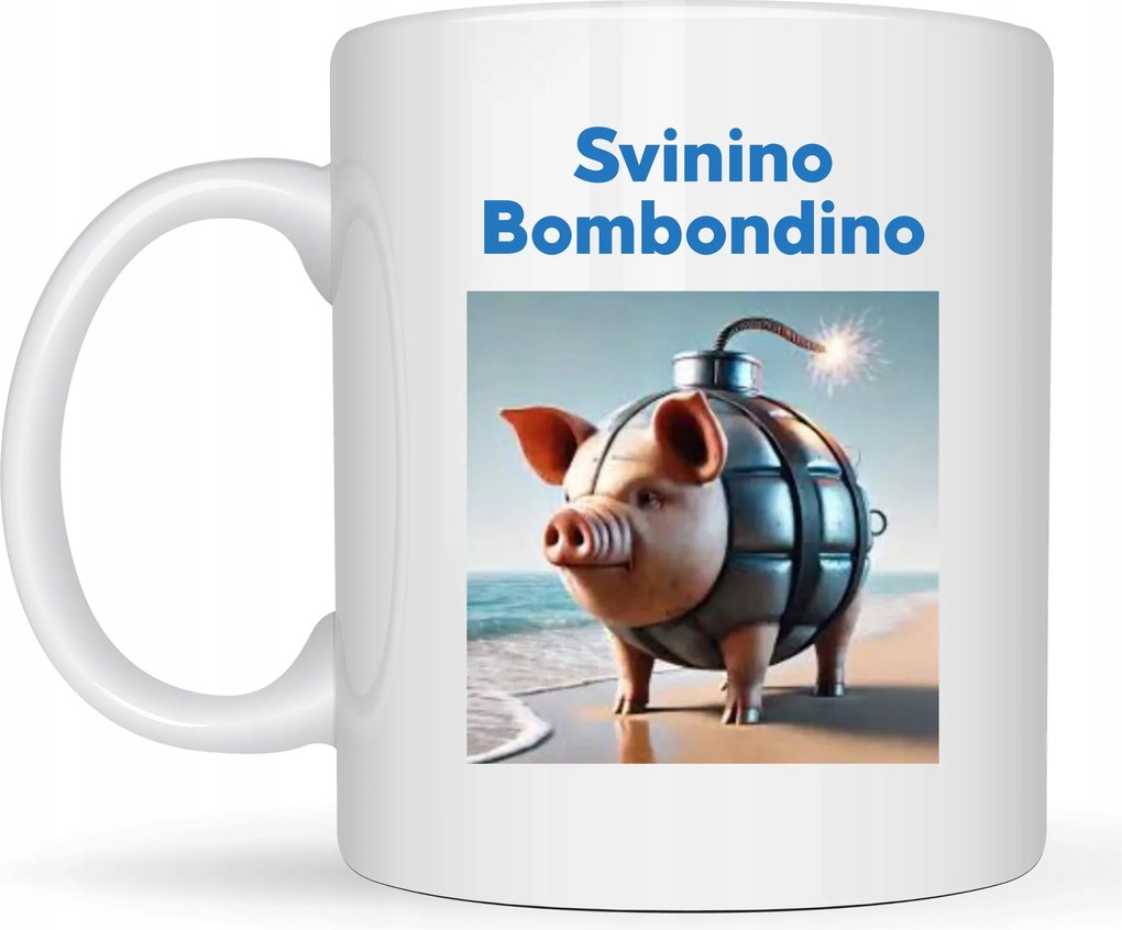 Bögre Viral Italian Brainrot Mem Tiktok Svinino Bombondino