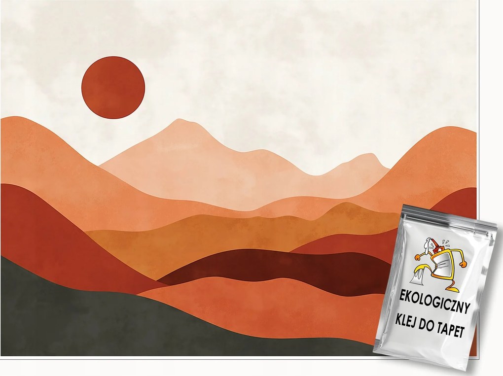 Fotótapéta Art Deco Hegyek Táj Hálószoba Nappali Tapéta Flizelina 150x105