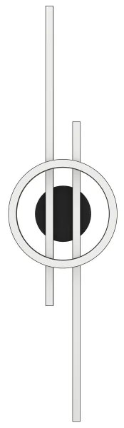 Eglo 900953-LED RGBW Dimmelhető mennyezeti lámpa AMANDOLO 23,5W/230V fekete + távirányító