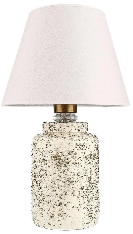 Asztali lámpa RAMZES 1xE27/40W/230V fehér/bézs