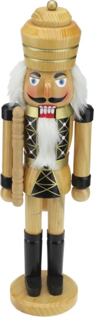 Diótörő katona figura, natúr