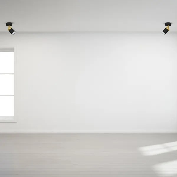 JOKER spotlámpa 1xGU10/25W/230V fekete/arany