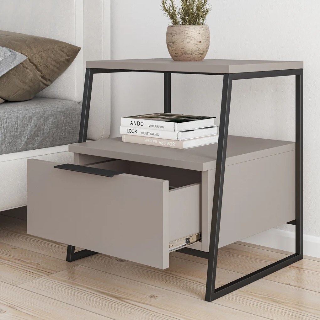 Éjjeliszekrény Pal Light Mokka 2
