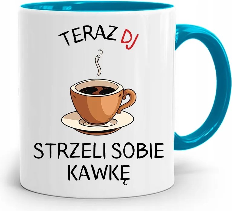 Dja Zene Bögre Kék Lövöldözős, fényképes nyomattal