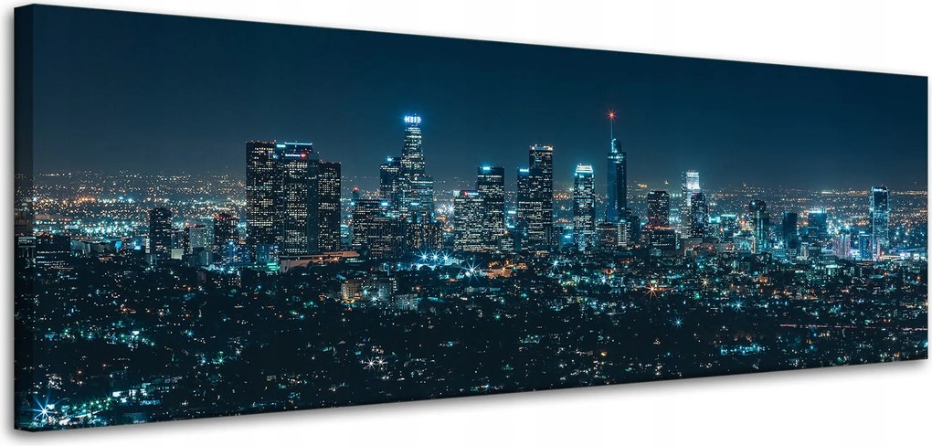 Vászonkép Építészet Los Angeles éjszaka 120X40