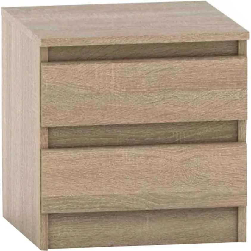 2 fiókos éjjeliszekrény, tölgy sonoma, HANY NEW 002