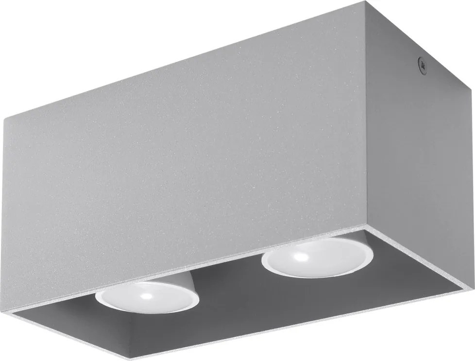 SOLLUX SL-0382 QUAD Kocka Mennyezeti Lámpa Szürke GU10 IP20