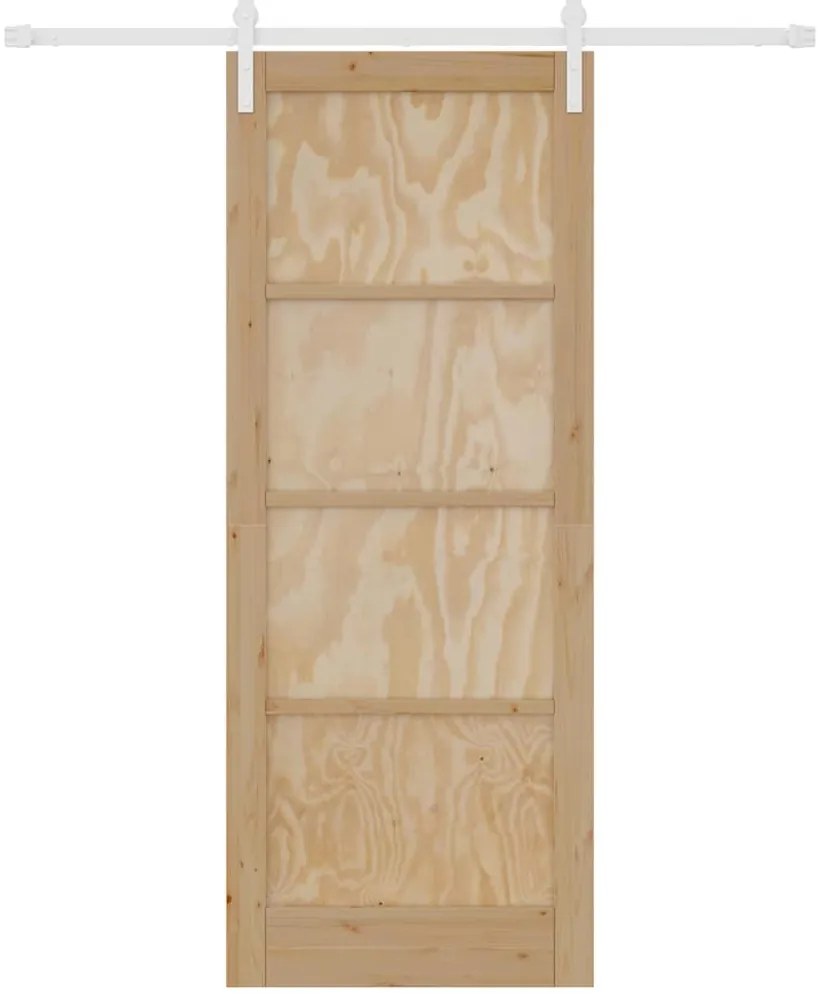 Csúszó Ajtó Természetes és fehér 83 x 211 cm