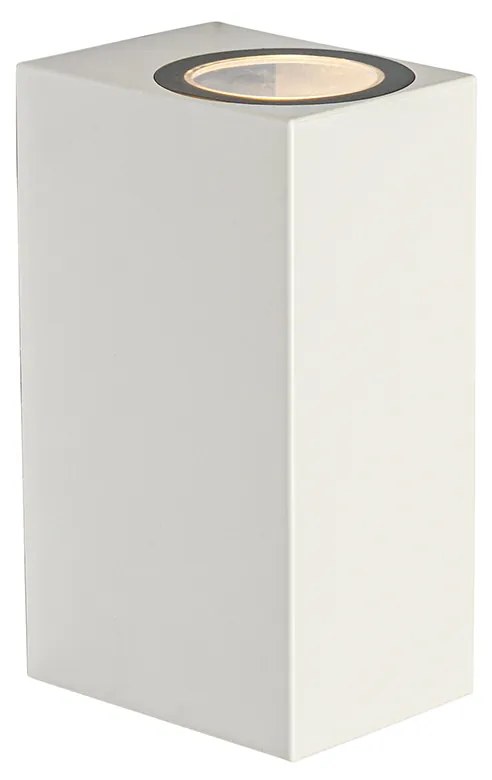 Modern kültéri fali lámpa fehér műanyag 2-lámpás - Baleno