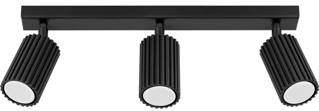 Sollux SL.1581 - Spotlámpa KARBON 3xGU10/10W/230V fekete