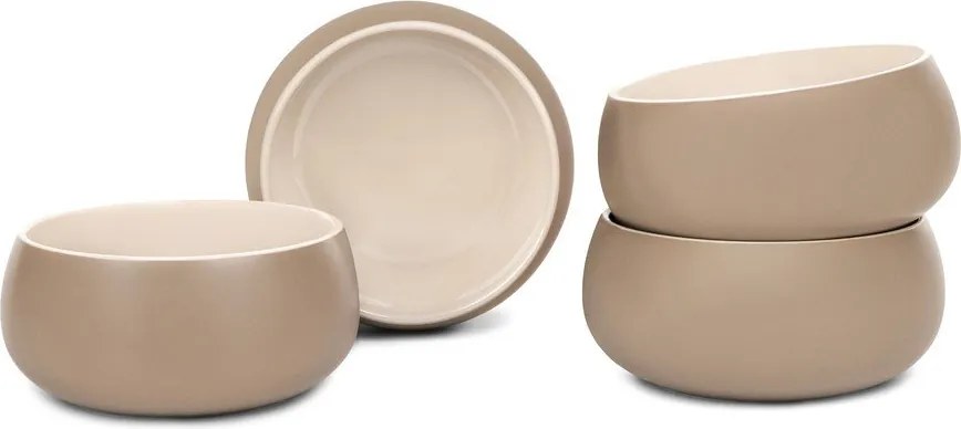 Bézs kőedény tálka szett 4 db-os 600 ml Terra Luma – Bonami Selection