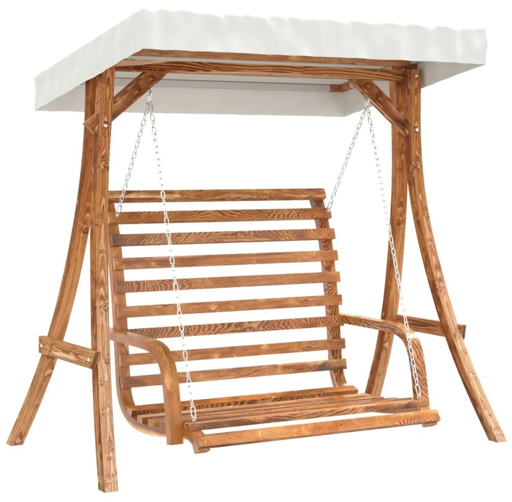 tömör lucfenyő baldachinos hintapad tíkfa kivitelezéssel