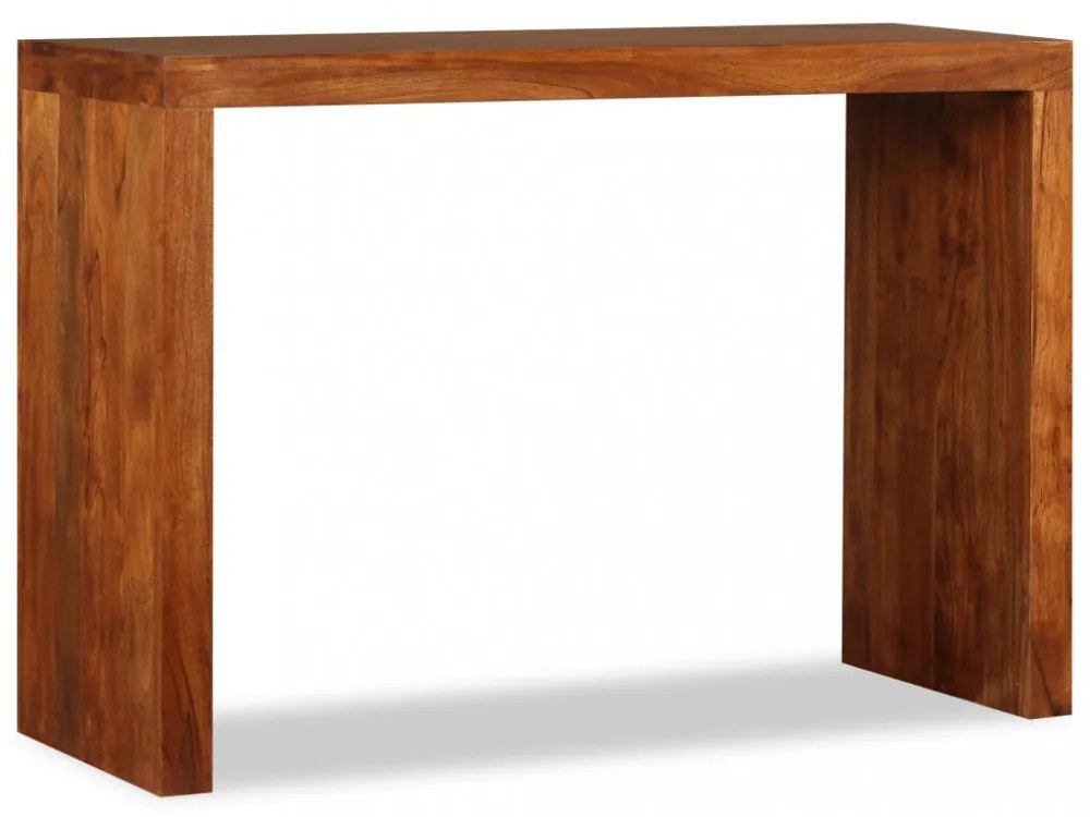 tömör fa konzolasztal mézszínű bevonattal 110 x 40 x 76 cm