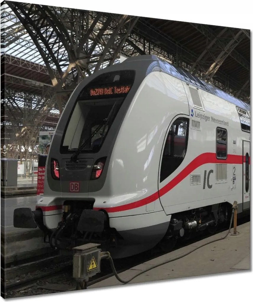 Vászonkép 60x60 Vonat az állomáson