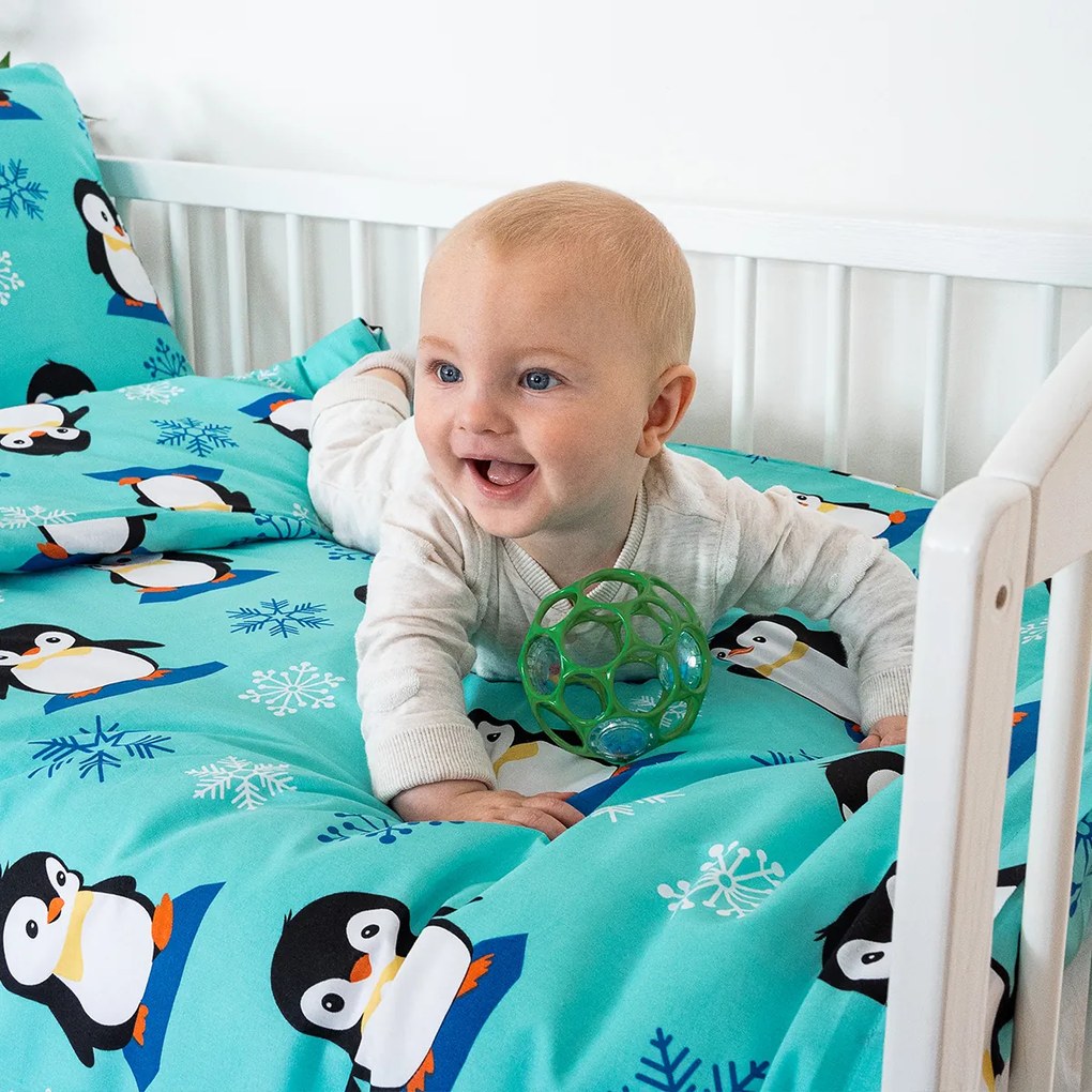 4Home Gyermek pamut ágynemű Arctic Friends, 100 x 135 cm, 40 x 60 cm