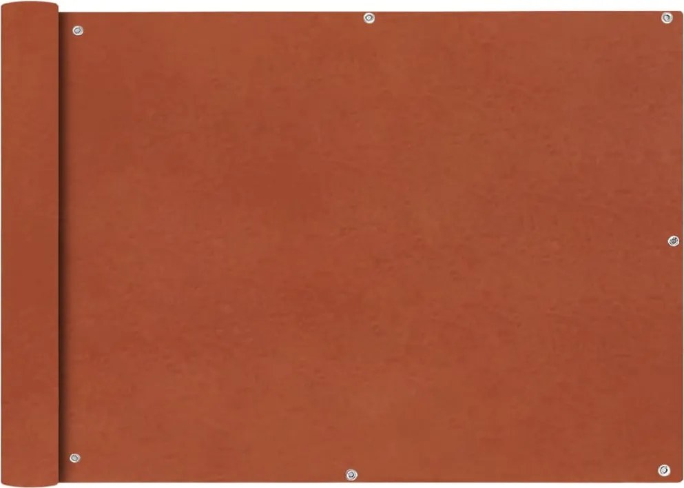 vidaXL 75x600 cm terrakotta Oxford szövetű erkély sötétítő