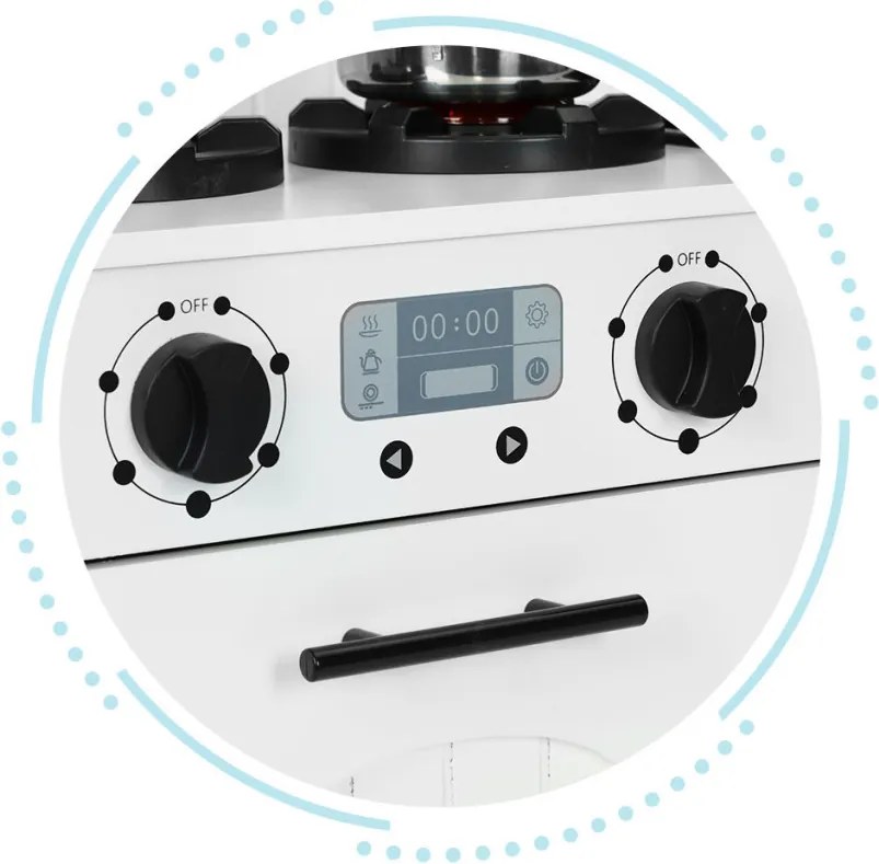 Fa gyerekkonyha, sütő, mikrohullámú sütő égők, kiegészítők