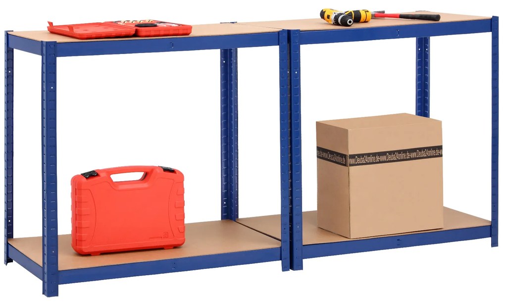 monzana® Polcos állvány 180x90x40 cm - kék