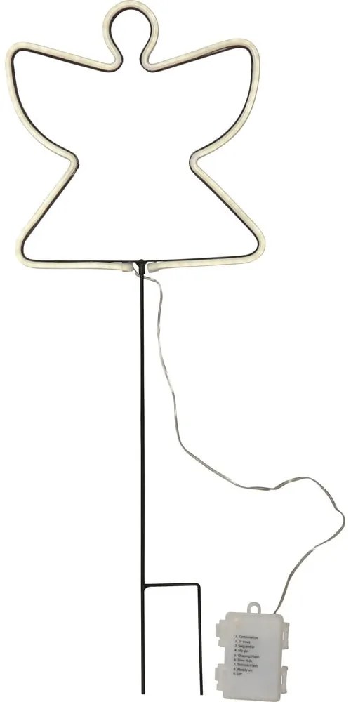 Fekete fénydekoráció karácsonyi mintával Neon Angel – Star Trading