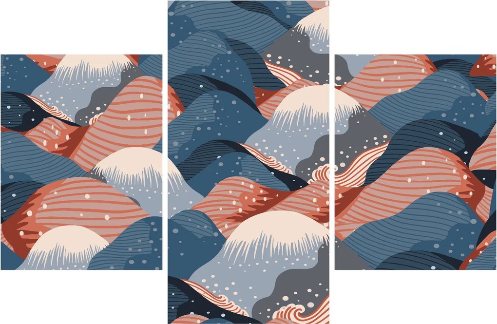 Kép - Japán hullámok (90x60 cm)