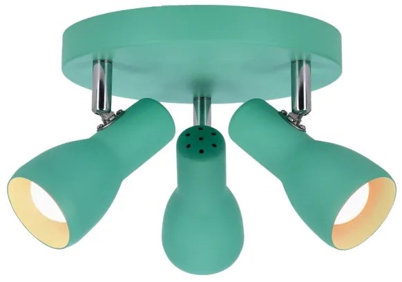 Spotlámpa PICARDO 3xE14/40W/230V türkiz