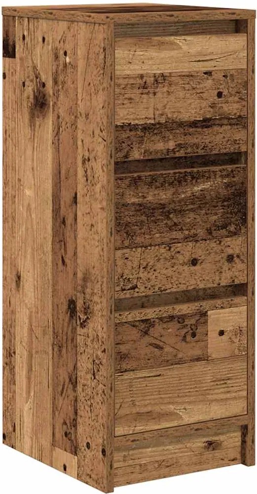 vidaXL antik fa színű szerelt fa tálalószekrény 29,5x34x76 cm