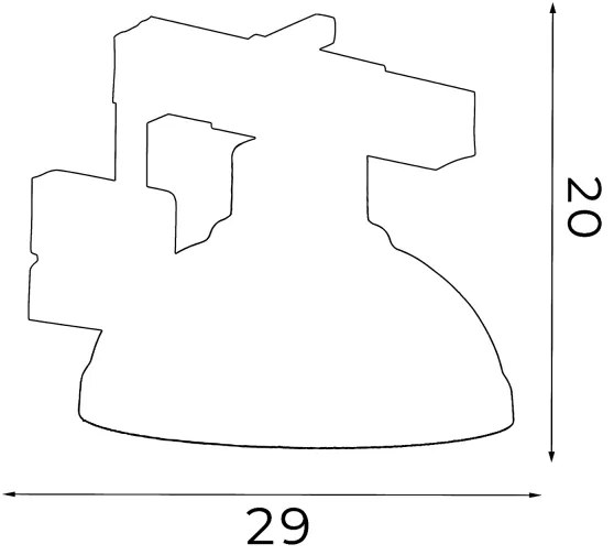 Fali lámpa HAKON 1xE27/60W/230V sötét