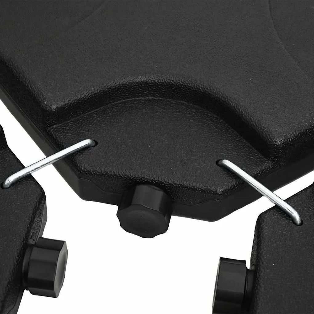 Hordozható homokkal/vízzel tölthető napernyőtalp 60 L