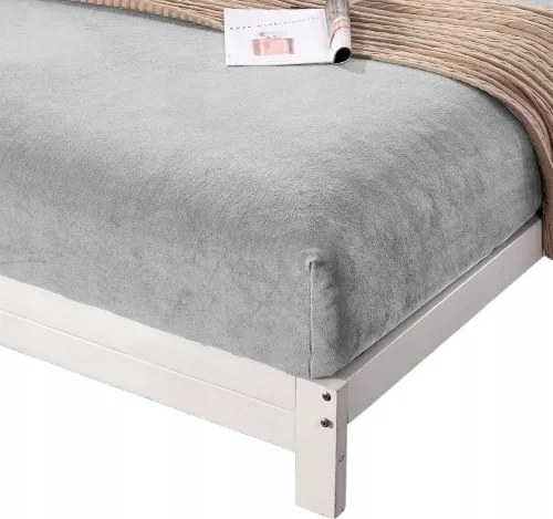 Gumis lepedő "mackó" 180x200+28 világosszürke