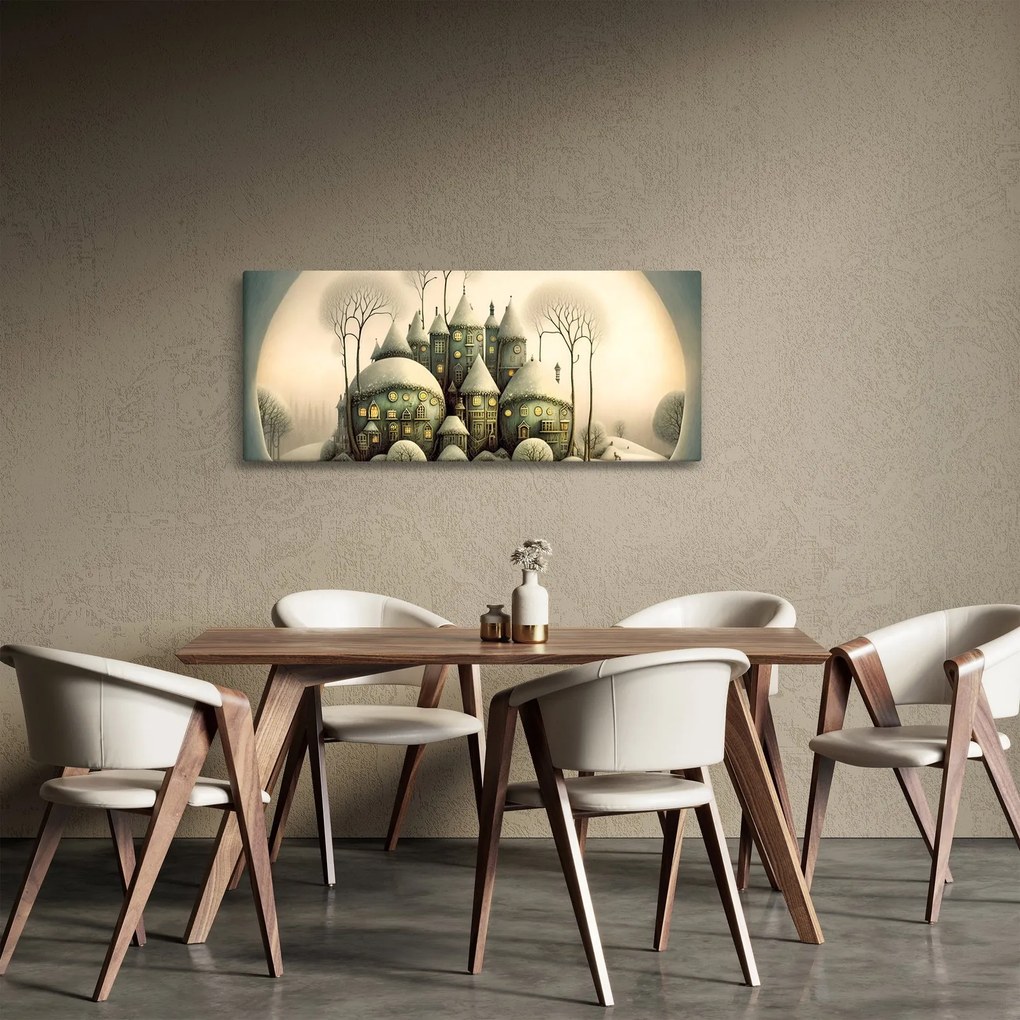 Kép - Mesebeli házikók (120x50 cm)