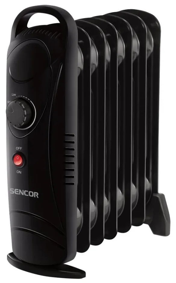 Sencor - 7 bordás olajradiátor 700W/230V fekete