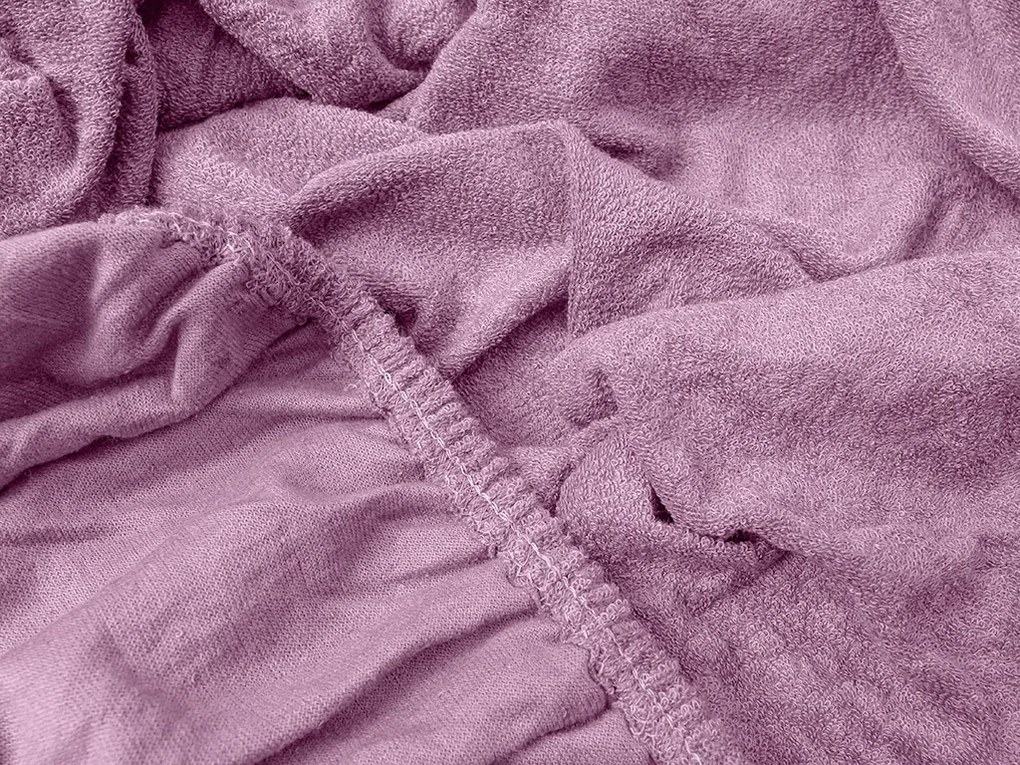 Frottír rózsaszín lepedő EXCLUSIVE 140x200 cm