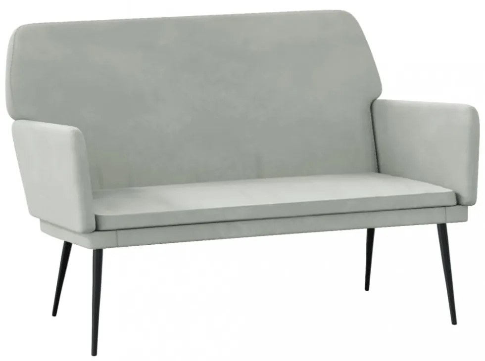 világosszürke bársonypad 108 x 79 x 79 cm