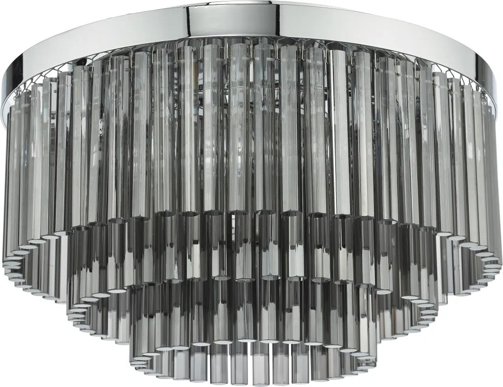 Dar Lighting glamour modern mennyezeti lámpa logan csiszolt króm darlog5410