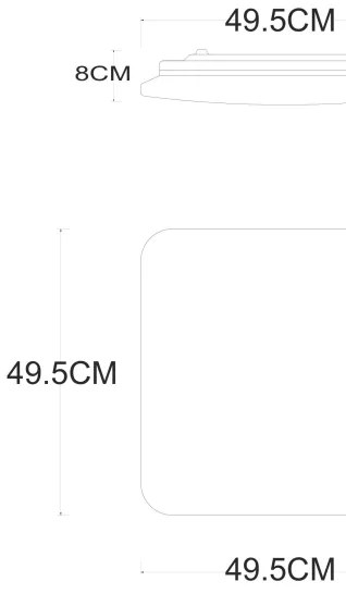 Globo 48406-48 - LED Dimmelhető mennyezeti lámpa LASSY LED/48W/230V + távirányító