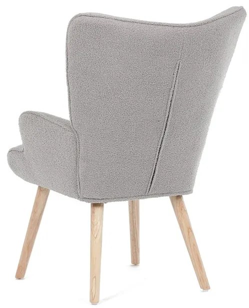 Fotel, Szürke Bouclé Szövet. AK-309 GREY2