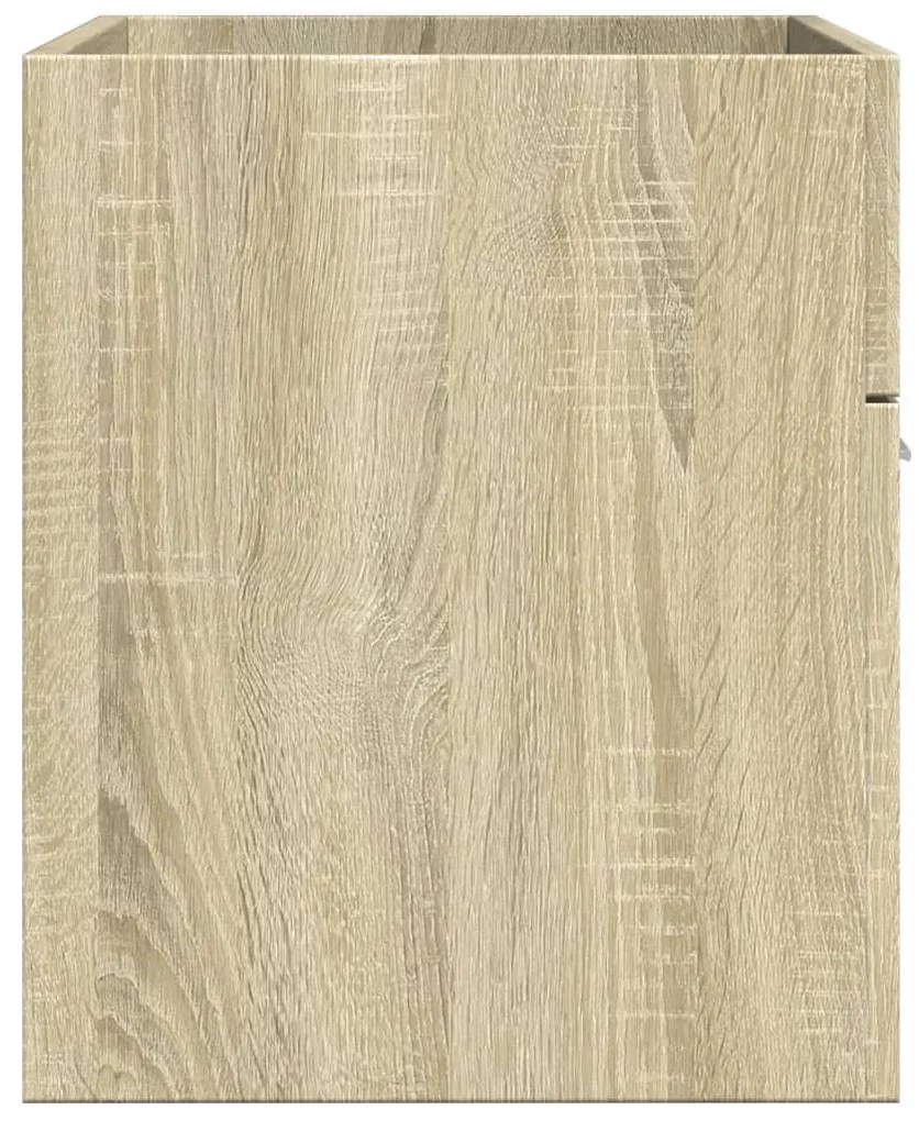 Sonoma tölgy szerelt fa fürdőszobai mosdószekrény 90x38,5x46 cm