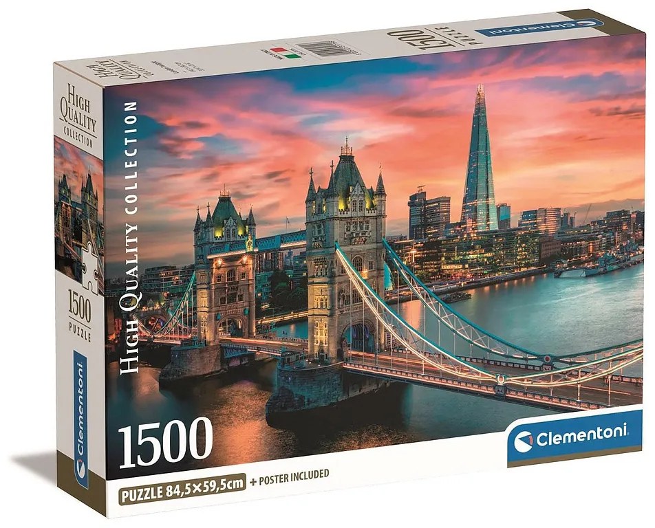 London Twilight 1500 db-os Compact puzzle Clementoni