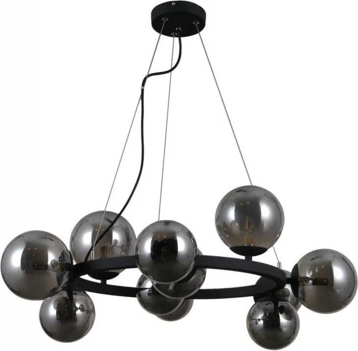 ITALUX PND-30223-11 MONTORA Modern Függesztett Lámpa Fekete, Füstös G9 IP20