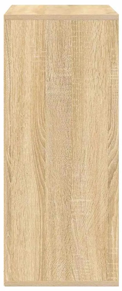 könyvszekrény sonoma színű 60x30x71,5 cm szerelt fa