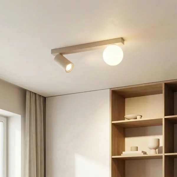 Brilagi - SELE BALL irányítható spotlámpa 1xGU10/30W/230V + 1xG9/10W bézs