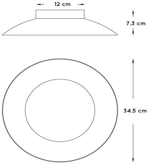 Lucide 79177/12/30 - LED Mennyezeti lámpa FOSKAL LED/12W/230V