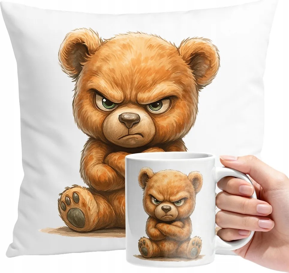 Bögre Szett Macis Párna Személyre Szabható Ajándék Szöveg