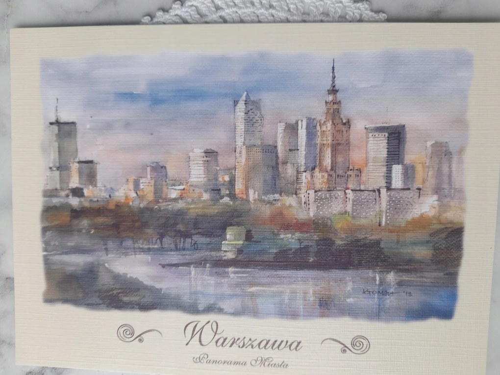 Grafika A Lámpatesthez Varsó Panoráma 2