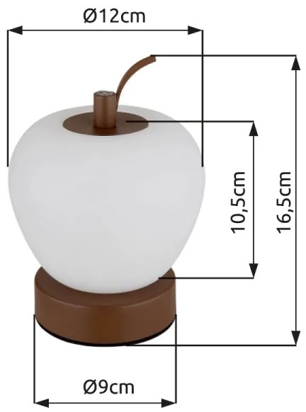 Globo 21011 - LED Dimmelhető asztali lámpa EVALINA LED/2W/3,7V