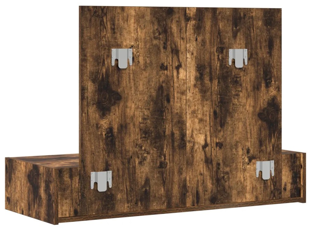 Fali sminkasztal Füstölt tölgy 100x40x70 cm