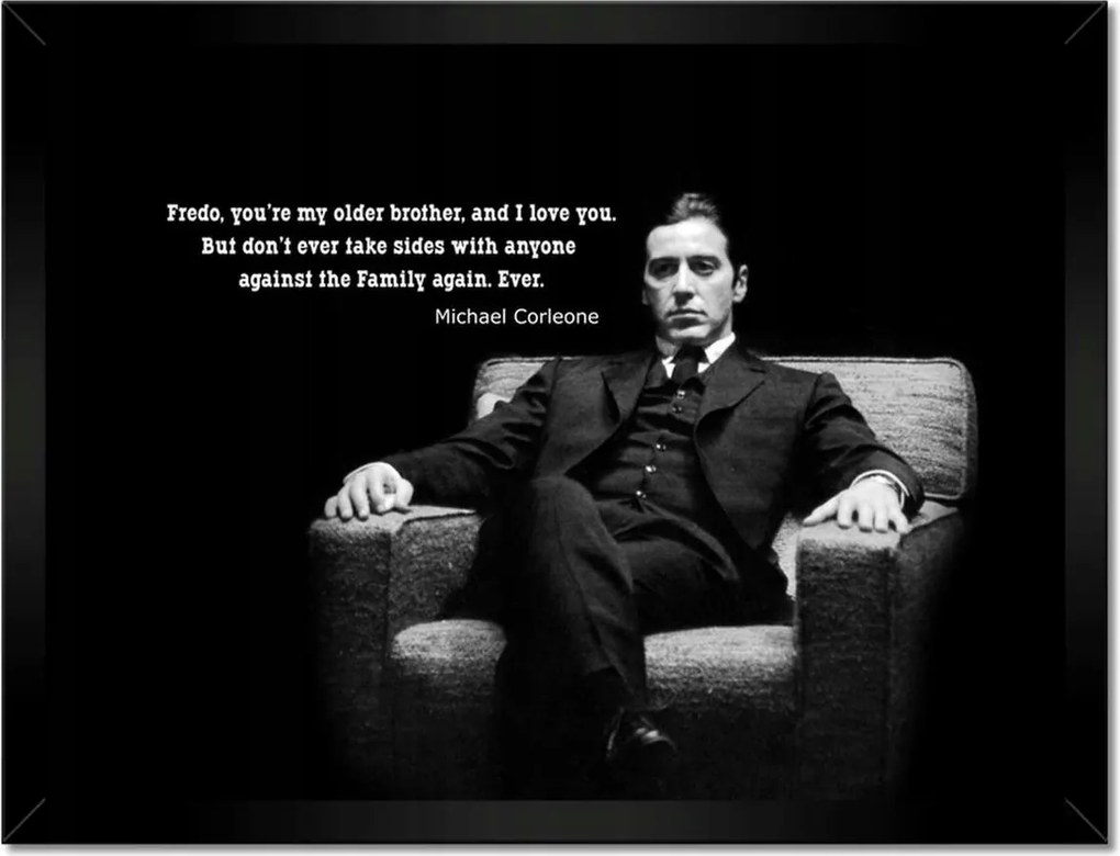 Poszterek keretben 40x30 Idézetek a Keresztapáról