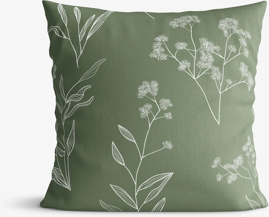 Goldea pamut párnahuzat - gyógynövény levelek 40 x 40 cm